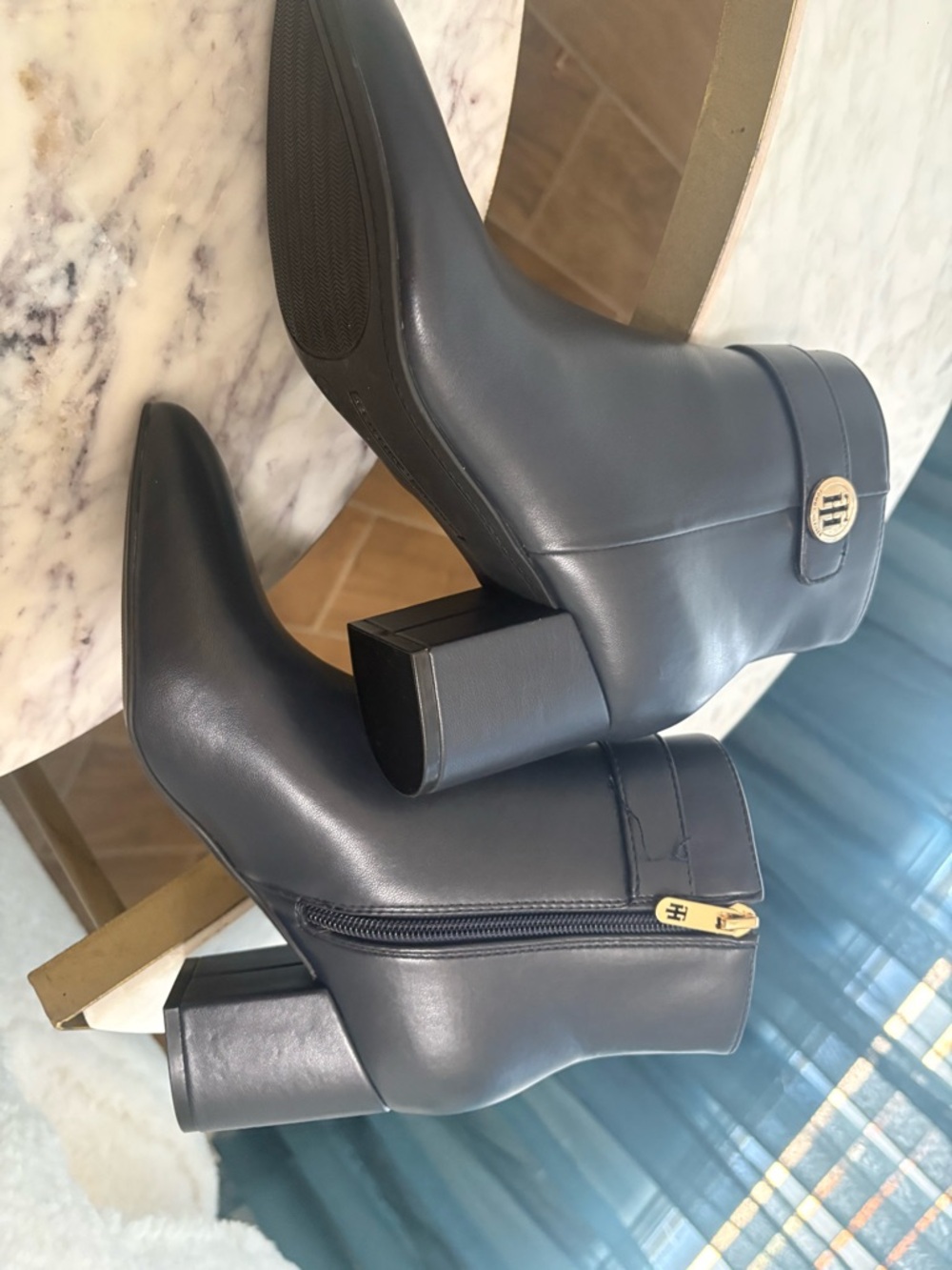 Tommy Hilfiger Dark Navy Herxi ankle boots - Picture 10 of 11